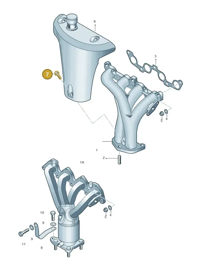 N10009104 — Volkswagen GOLF PLUS              05> (2005-) diagram 194253100, position 7