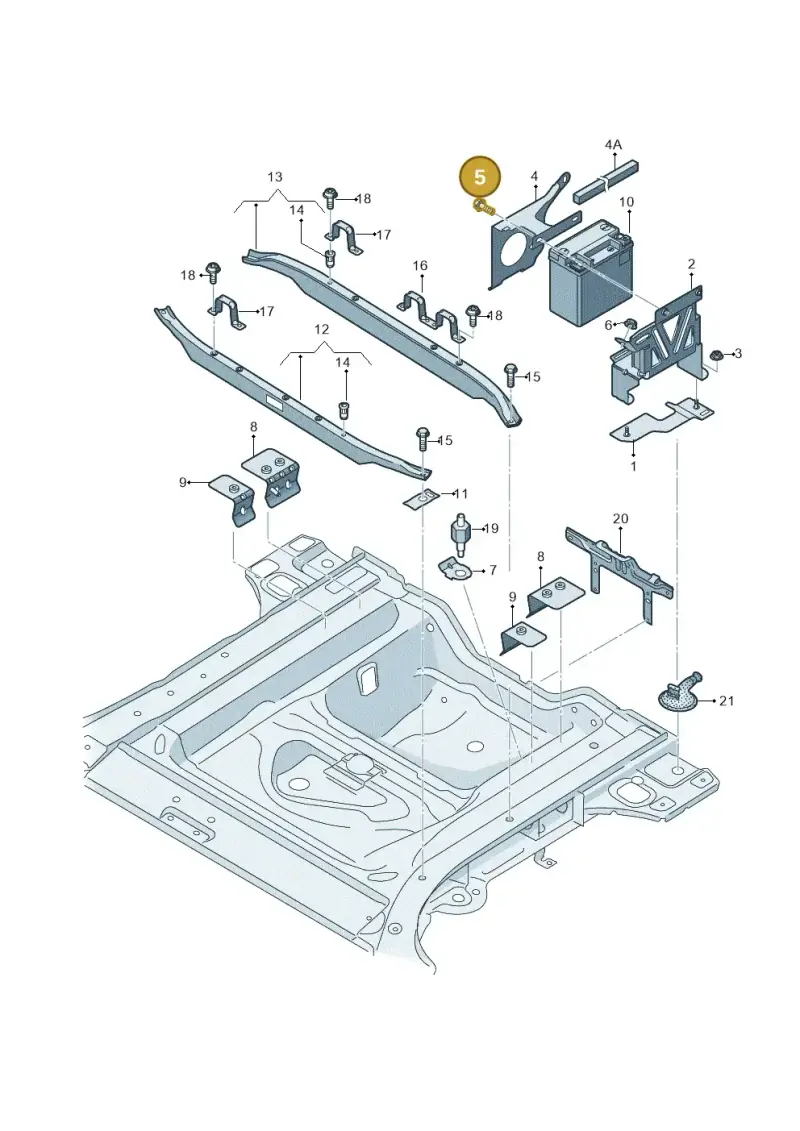 N10009205 — Audi Q5 qu. 2.0 TDI (2012-2017) diagram 647803700, position 5