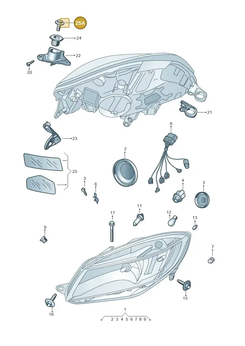 N10009205 — Skoda Roomster (2010-2015) diagram 697941000, position 25A