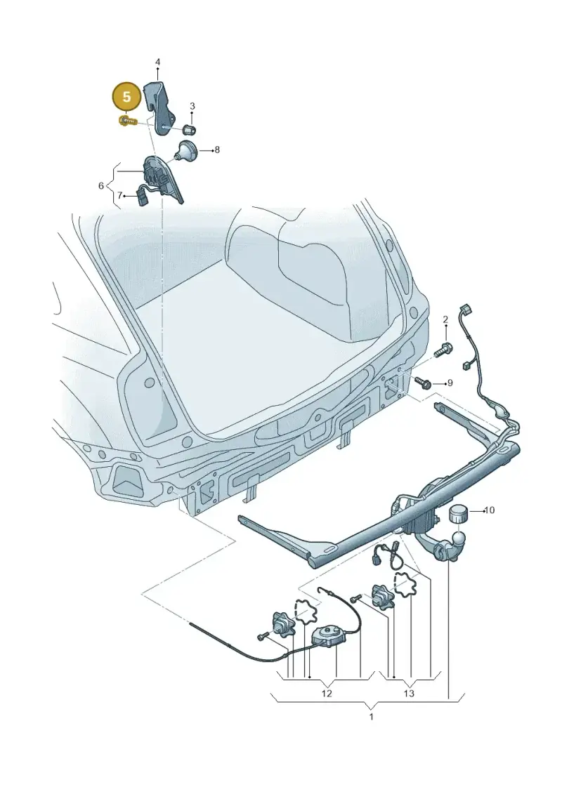 N10009205 — Audi Q3 (2014-2019) diagram 728804500, position 5