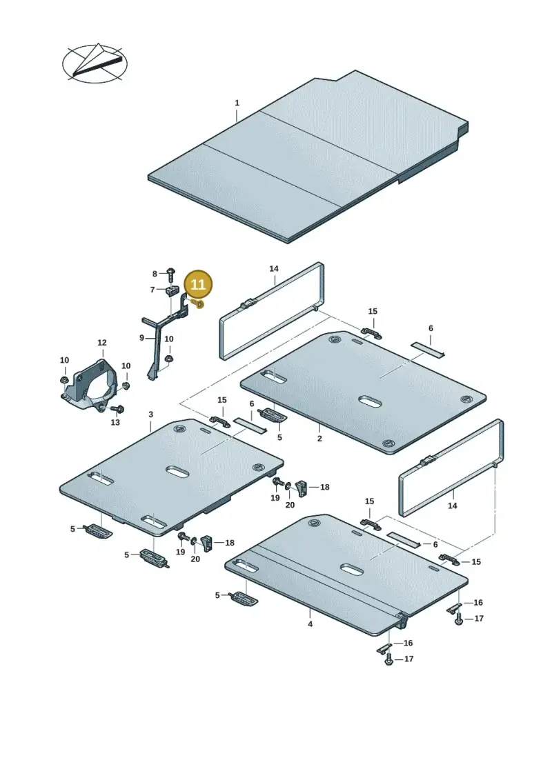 N10009506 — Volkswagen Multivan (2021-) diagram 7t0067000, position 11
