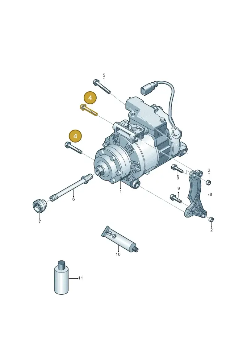 N10027004 — Volkswagen Touareg (2012-2014) diagram 693260300, position 4