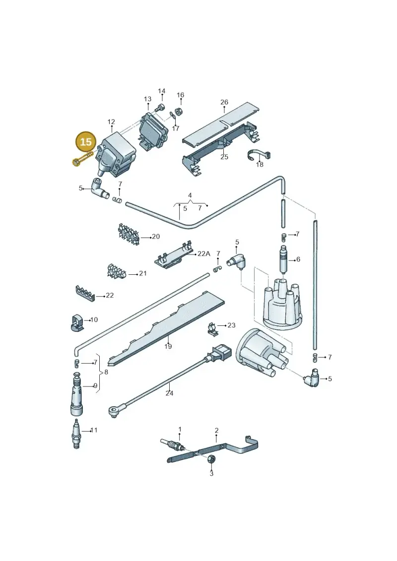 N10029201 — Volkswagen CADDY-KOMBI/KASTENW.   06> (2005-) diagram 121905100, position 15