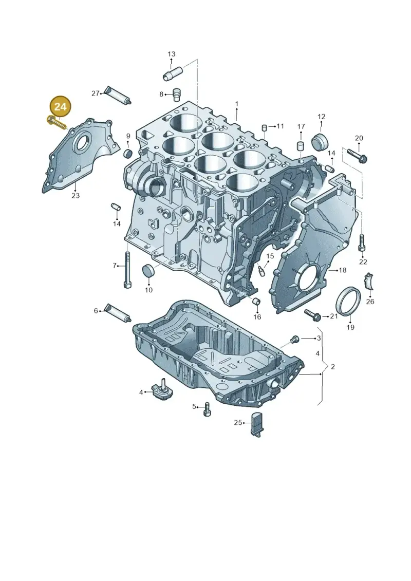 N10029205 — Volkswagen Touareg BlueMotion (2014-2018) diagram 787103100, position 24