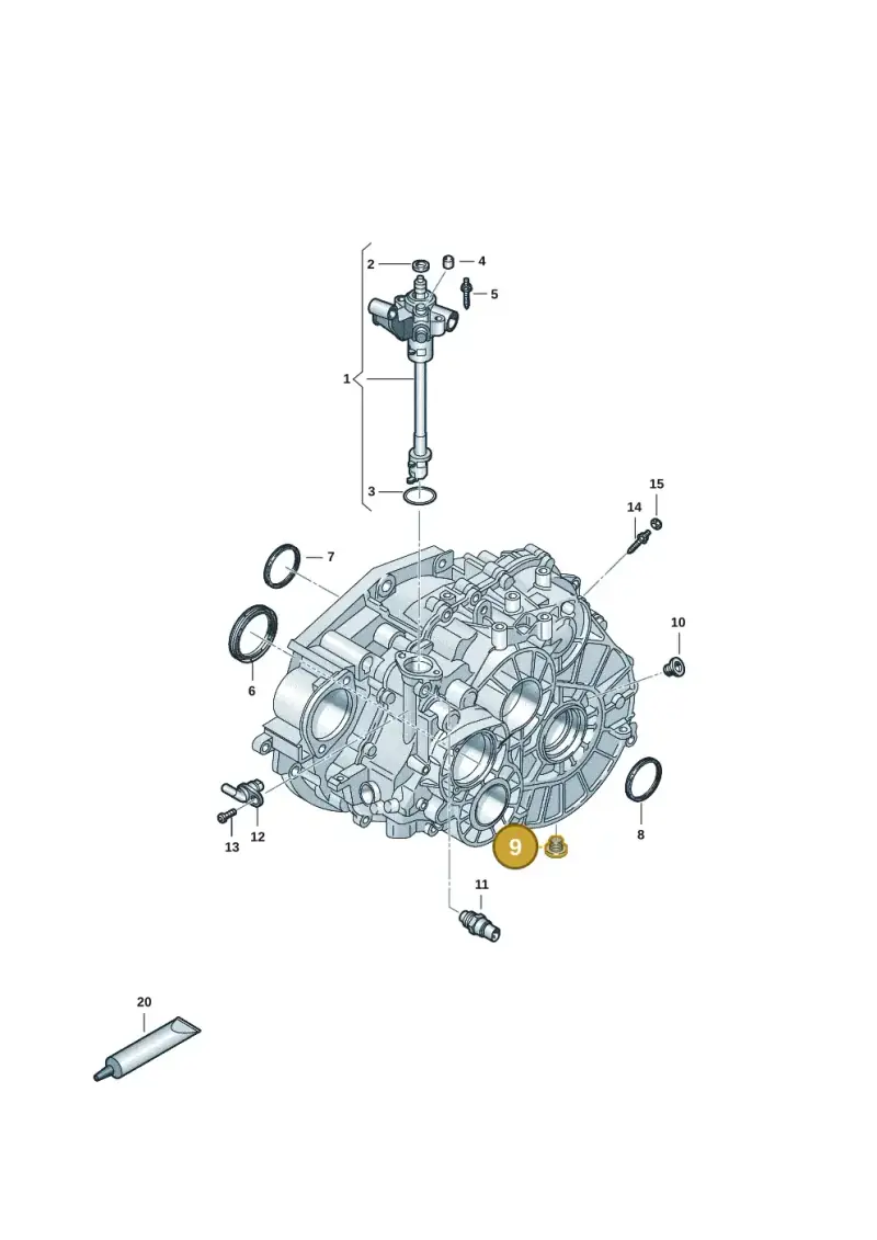 N10037105 — Volkswagen Transport. multivan (2019-2024) diagram 7ep300805, position 9