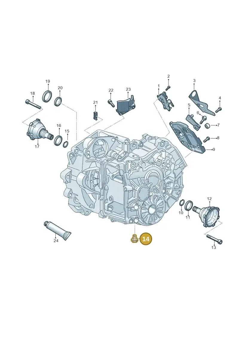 N10037105 — Volkswagen Taigo (2021-2024) diagram 827345020, position 14