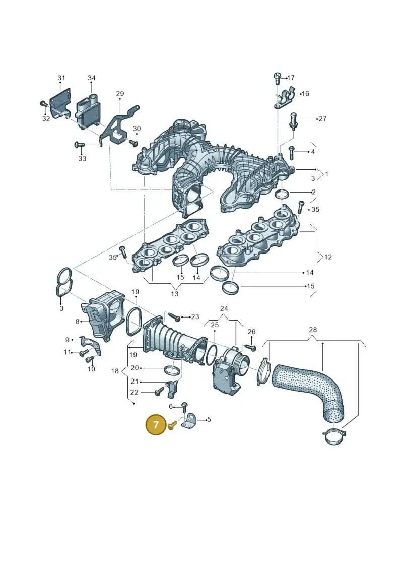 N10049308 — Volkswagen Touareg (2017-2023) diagram 838129650, position 7
