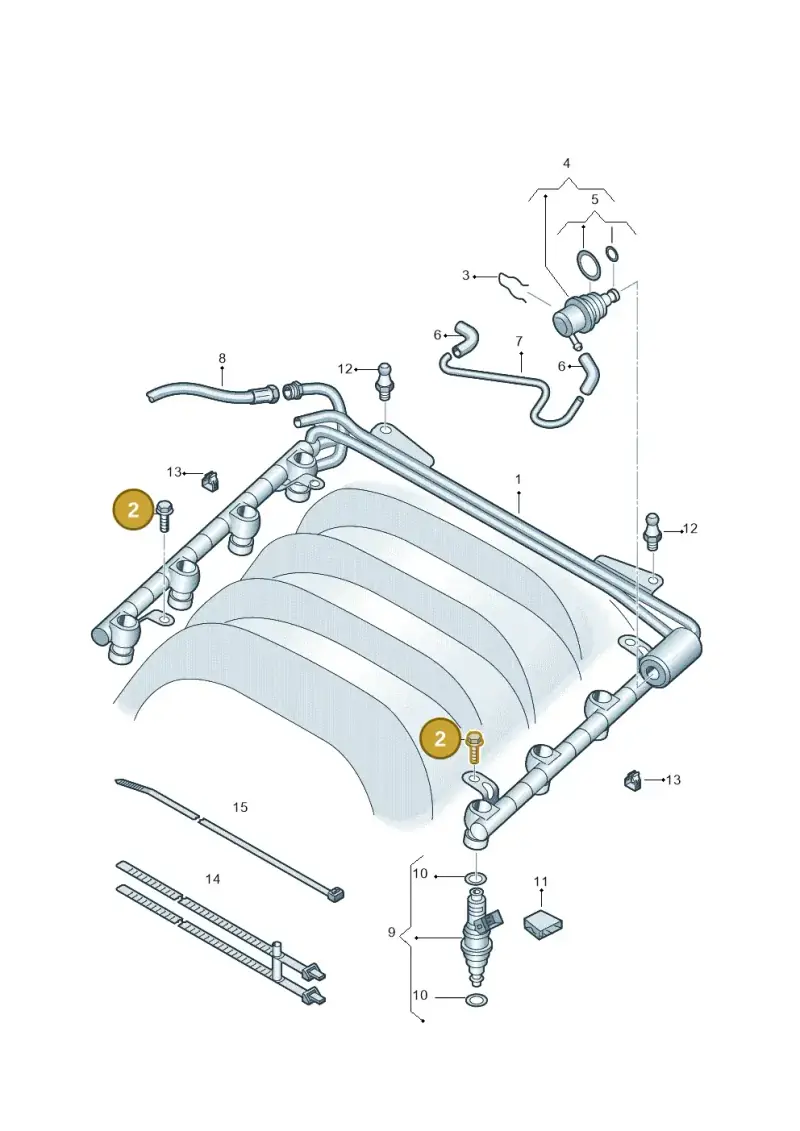 N10051507 — Volkswagen Phaeton 4motion (2010-2016) diagram 291133600, position 2