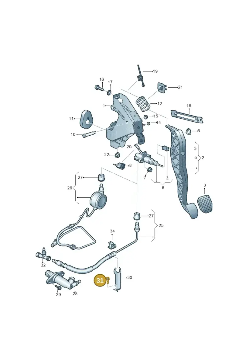N10051507 — Volkswagen Caravelle (2015-2019) diagram 861721250, position 31