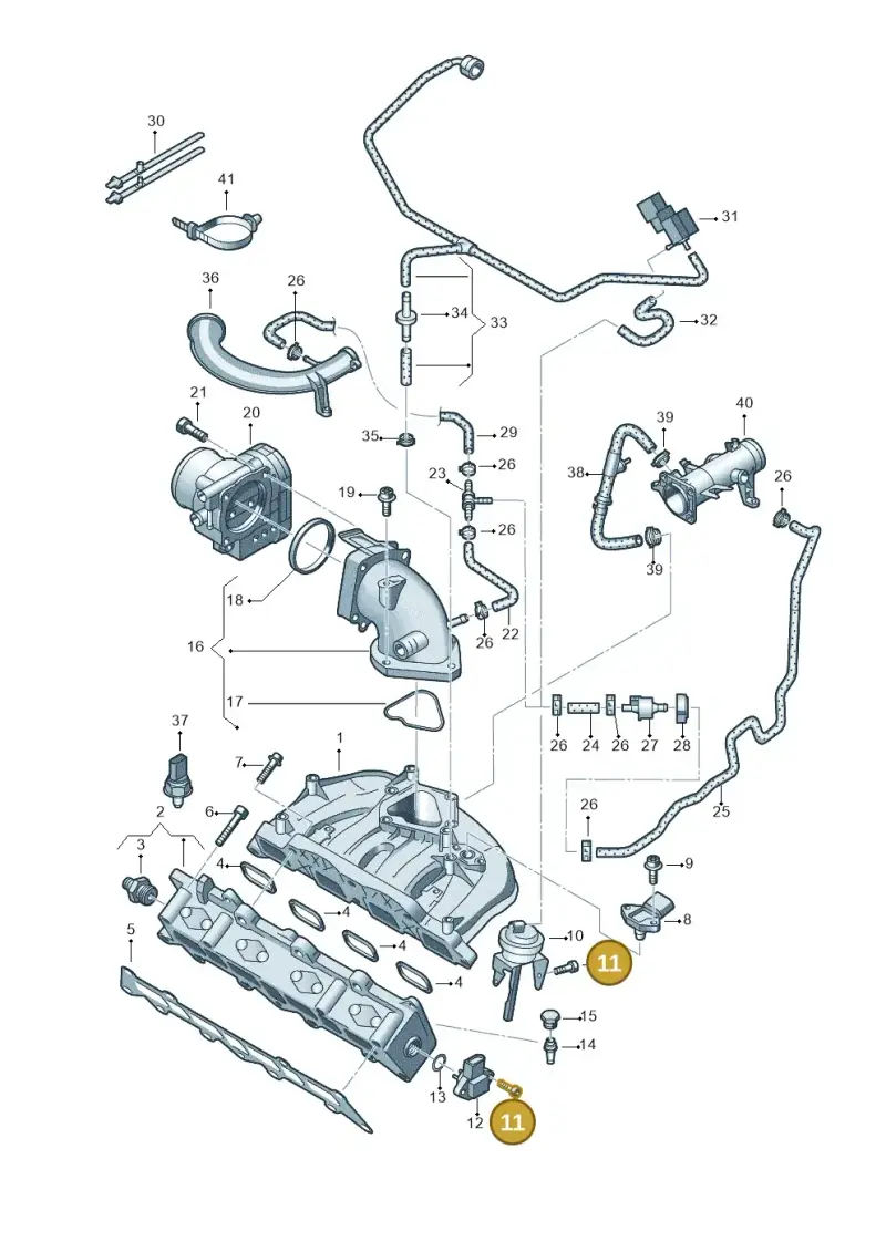 N10053404 — Volkswagen GOLF PLUS              05> (2005-) diagram 474133150, position 11