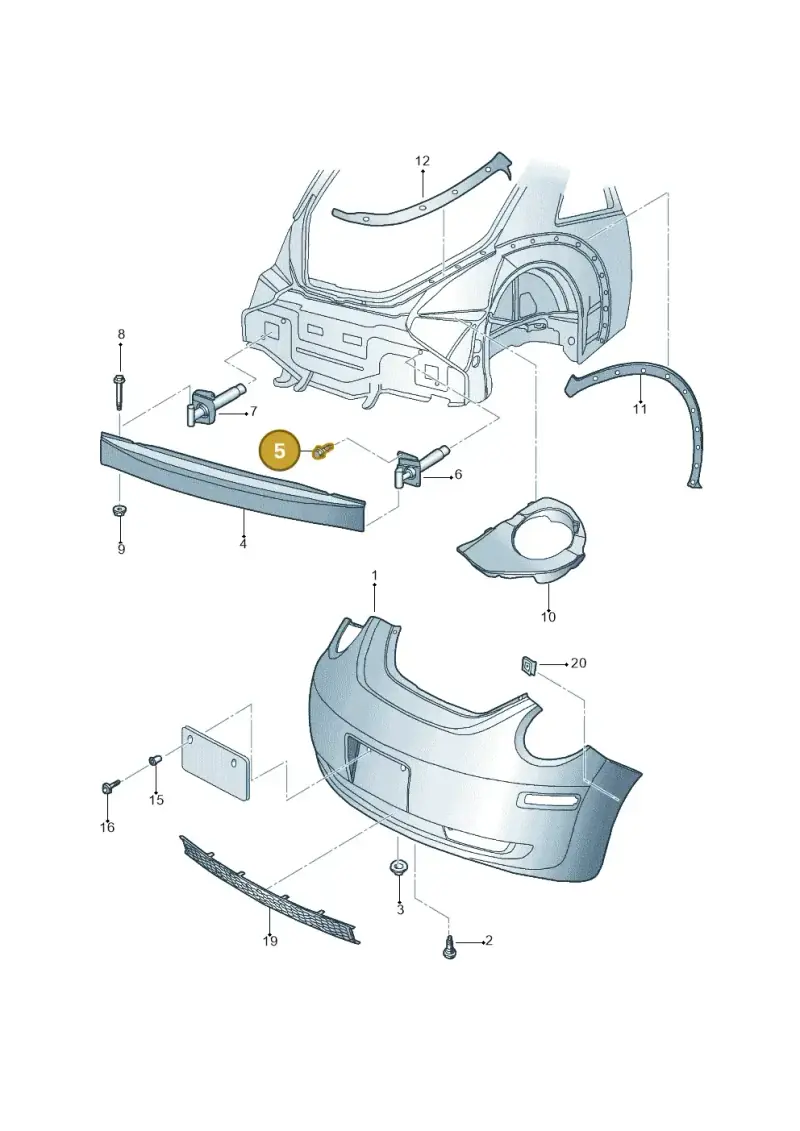 N10063205 — Volkswagen New Beetle             06> (2005-) diagram 467807500, position 5