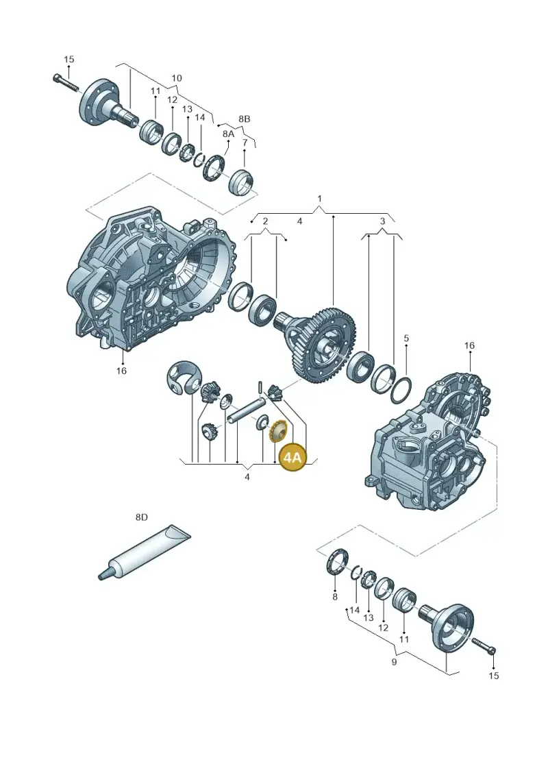 N10072601 — Volkswagen Jetta variant (2009-2014) diagram 420409200, position 4A