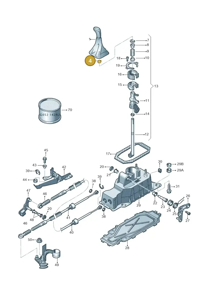 N10081101 — Volkswagen LUPO/3L TDI (2003-2005) diagram 232711350, position 4