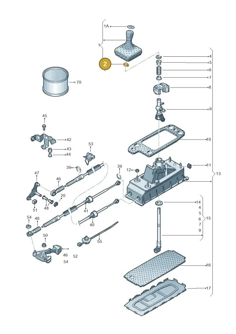 N10081101 — Volkswagen Passat/4Motion (2005-2007) diagram 615711300, position 2