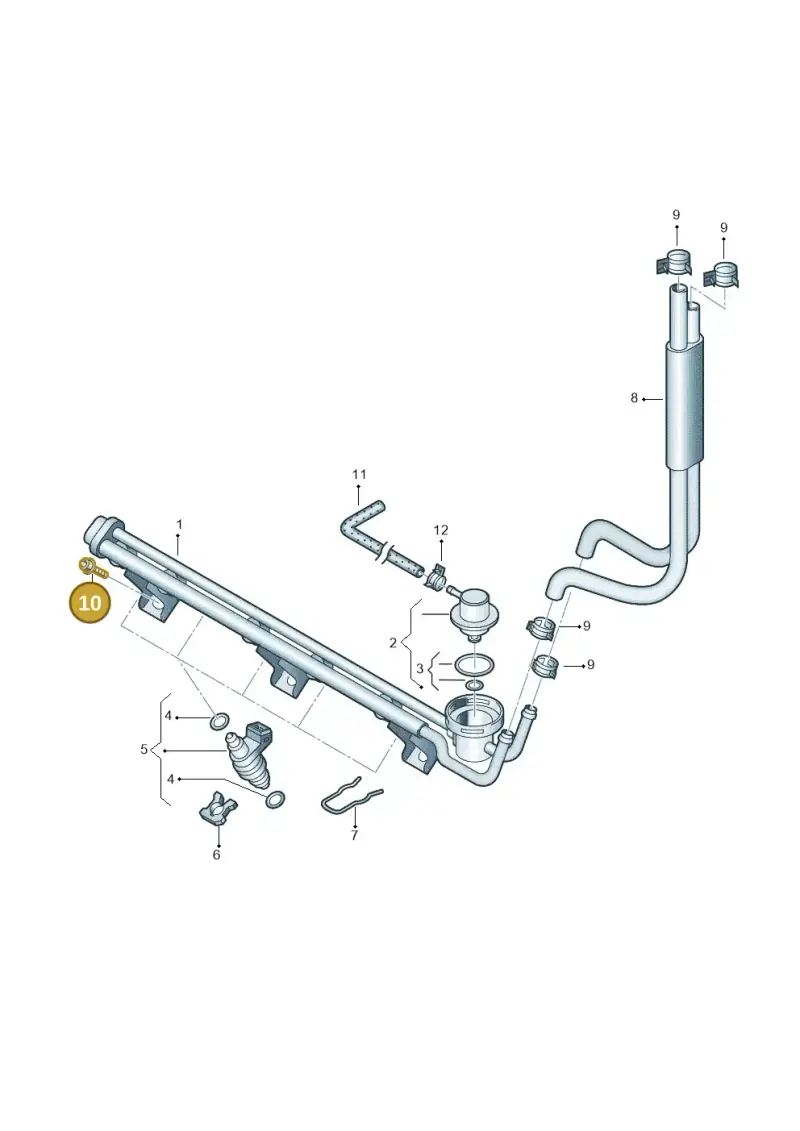 N10084102 — Volkswagen Jetta Wagon (2001-2001) diagram 195133700, position 10