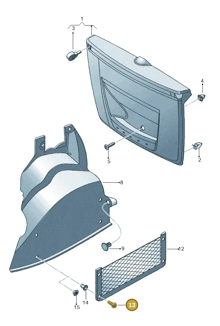 N10084102 — Volkswagen FOX                    04> (2003-) diagram 357867700, position 13