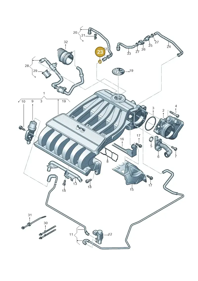 N10084301 — Volkswagen Touareg                08> (2007-) diagram 478133700, position 23