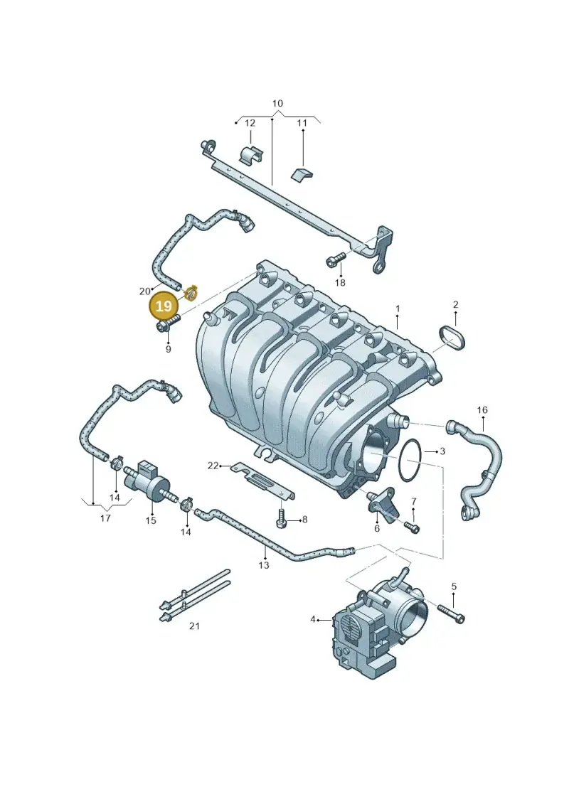 N10084301 — Volkswagen Beetle (2016-2019) diagram 691133600, position 19