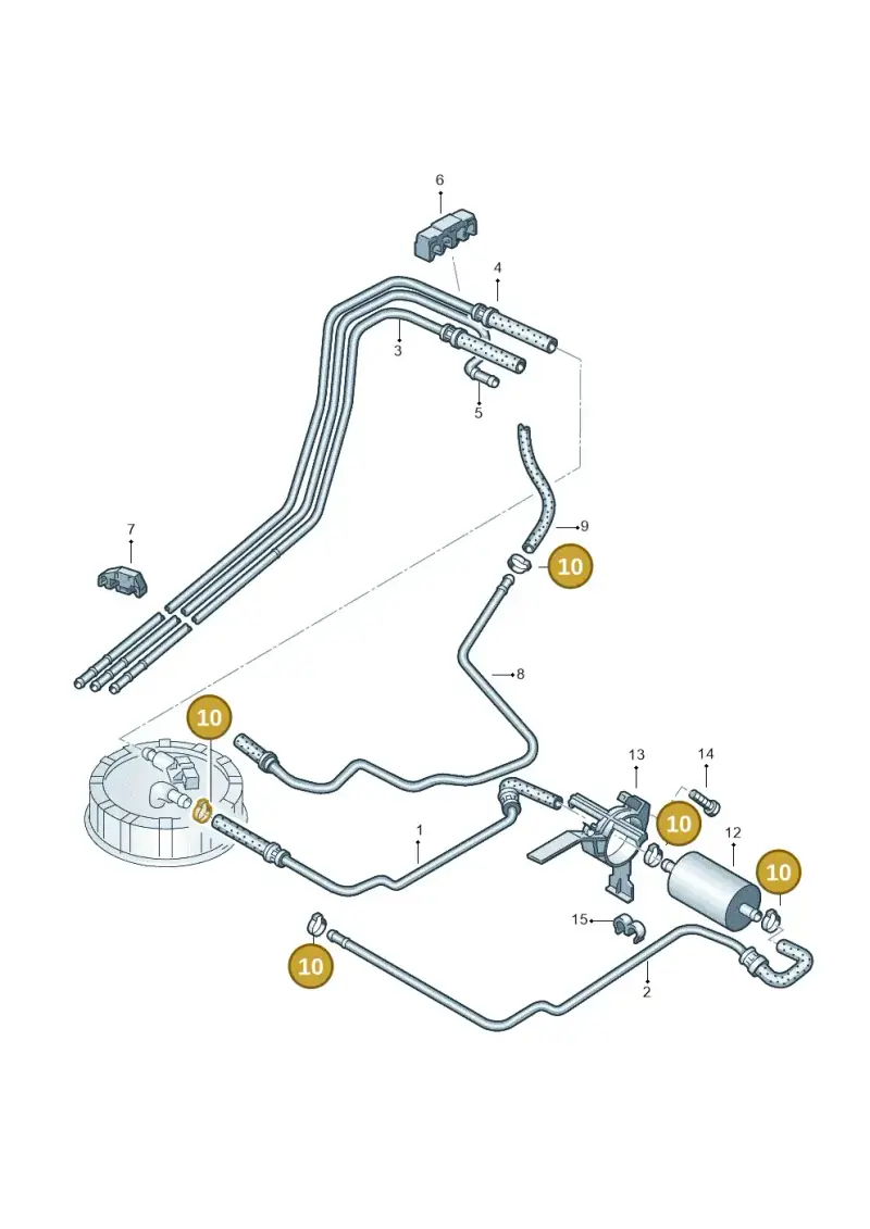 N10094901 — Volkswagen CADDY-KOMBI/KASTENW.   06> (2005-) diagram 158201400, position 10