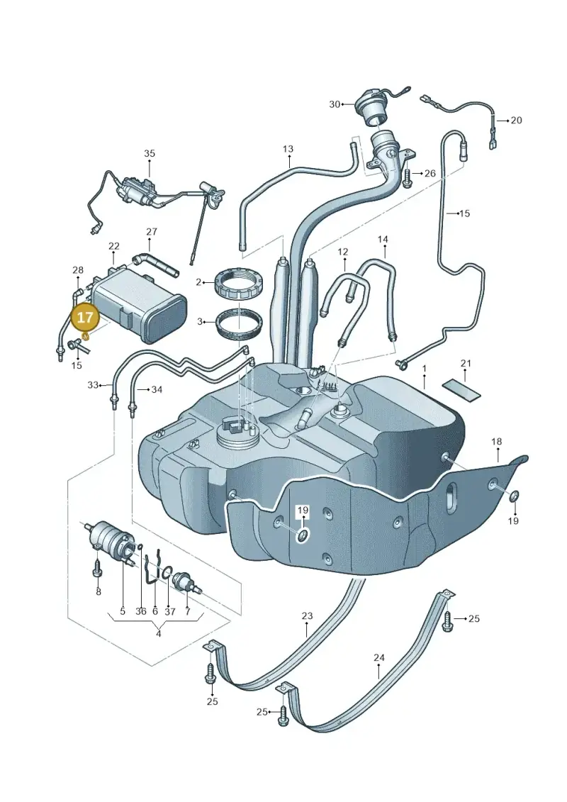 N10094901 — Volkswagen TOURAN (2003-2005) diagram 409201050, position 17