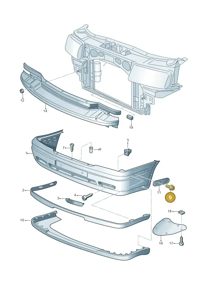 N10098809 — Skoda OCTAVIA/COMBI/4X4 (1996-2000) diagram 202807000, position 9