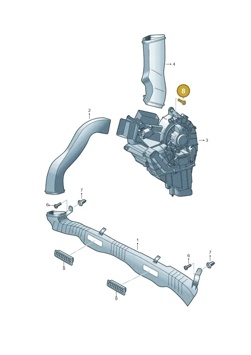 N10098809 — Volkswagen Sharan (2015-2022) diagram 689819450, position 8