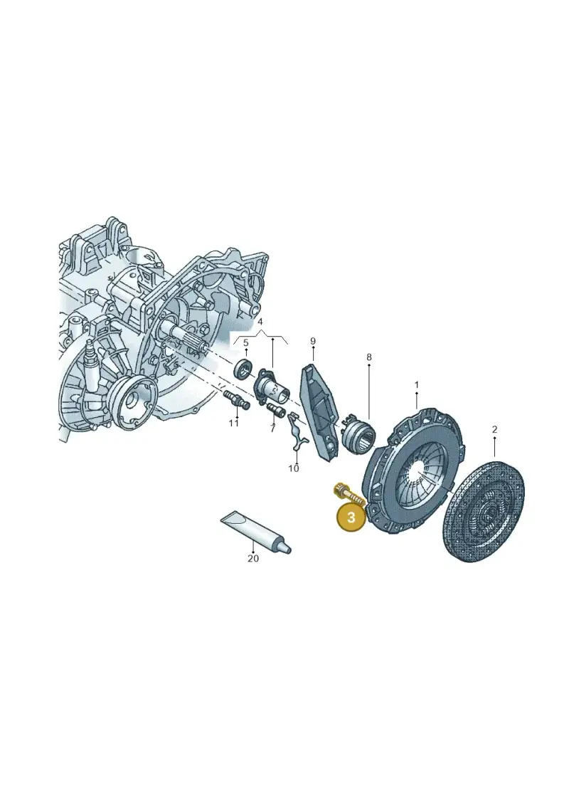 N10101001 — Volkswagen Caddy kombi (2015-2020) diagram 866141300, position 3