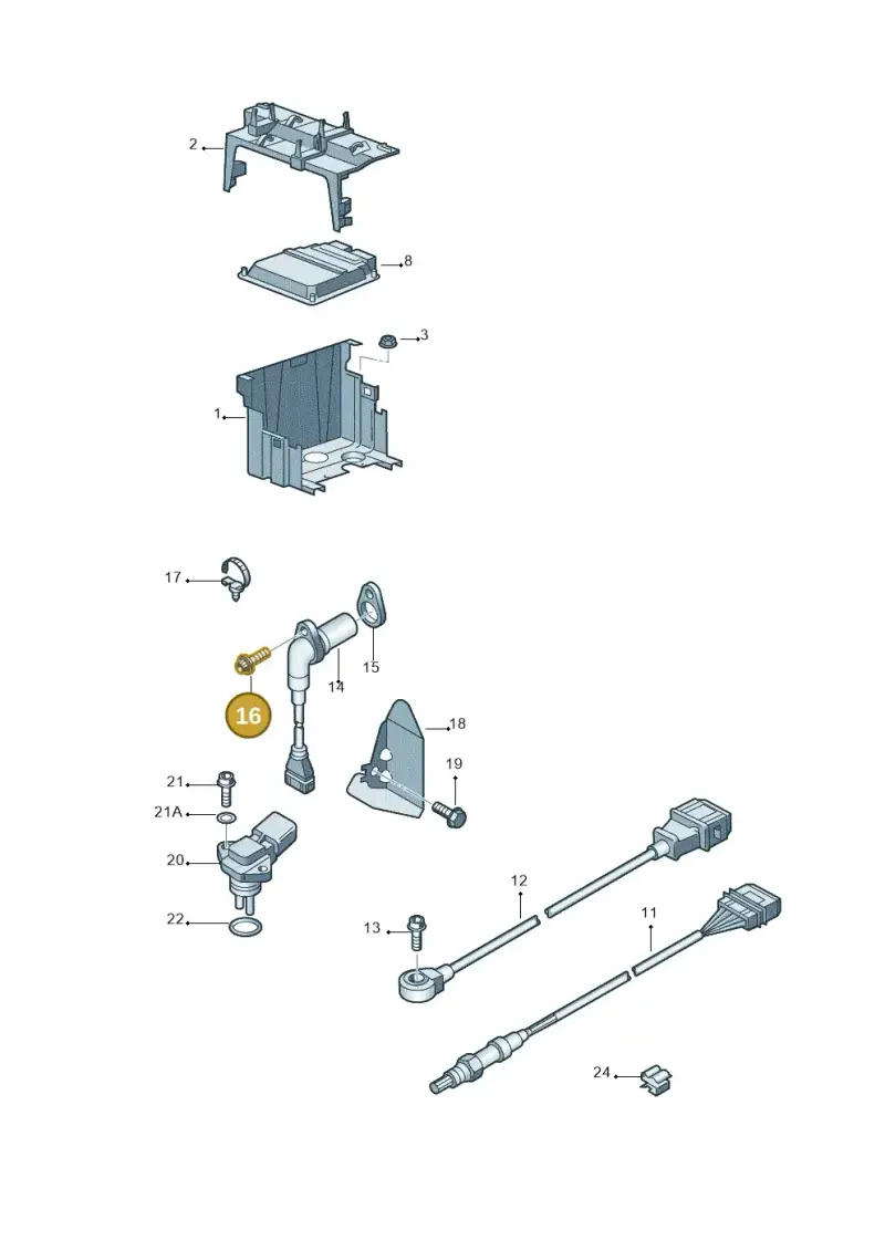 N10104501 — Volkswagen Transp. caravelle (2008-2009) diagram 258906000, position 16