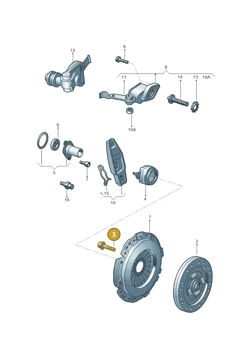 N10104501 — Volkswagen CADDY-KOMBI/KASTENW.   06> (2005-) diagram 303141050, position 3