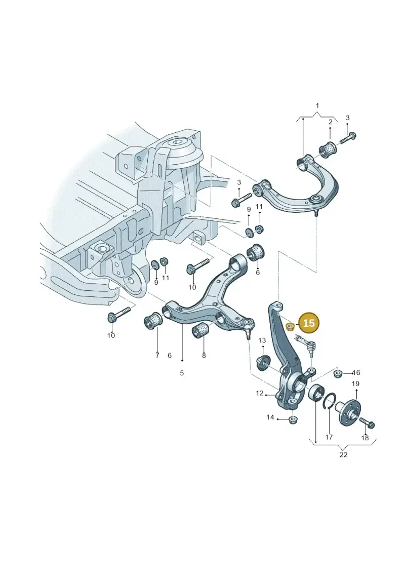 N10106402 — Volkswagen Amarok twin cab (2022-) diagram 683407000, position 15