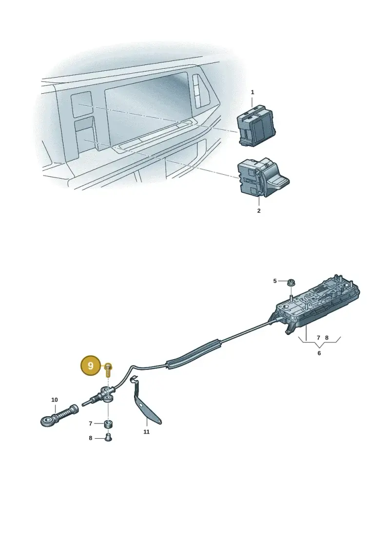 N10106905 — Volkswagen Multivan (2021-) diagram 7t0713100, position 9