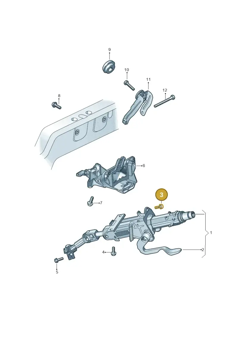 N10109210 — Volkswagen Sharan BlueMotion (2015-2022) diagram 863419300, position 3