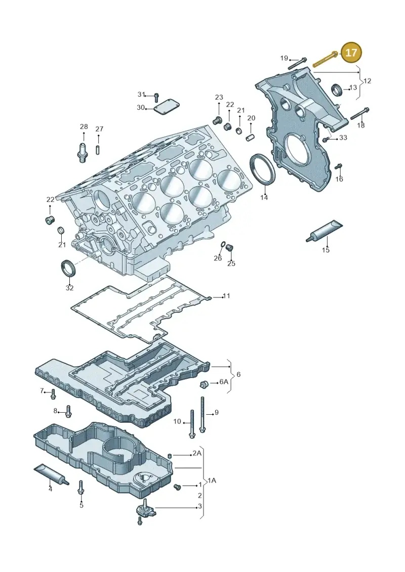 N10111202 — Volkswagen Touareg (2005-2006) diagram 258103200, position 17