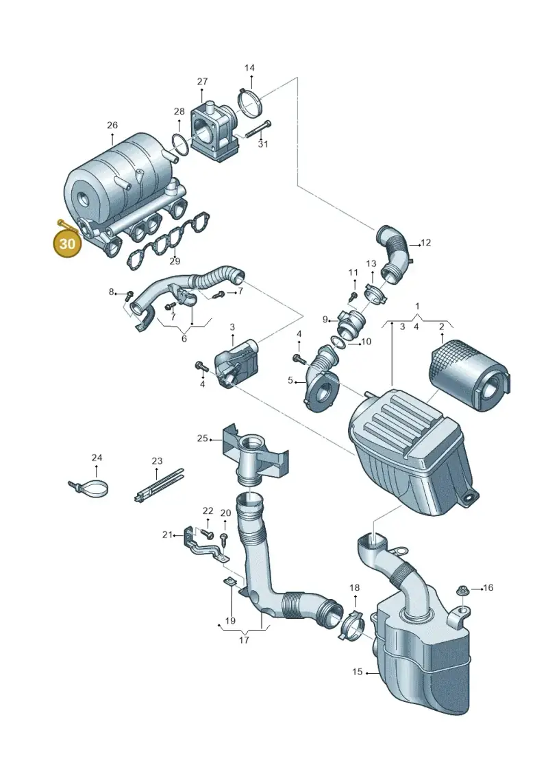 N10111203 — Volkswagen GOLF PLUS              05> (2005-) diagram 420129600, position 30