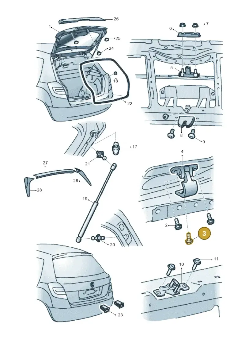 N10114503 — Skoda Fabia Jingrui (2008-2014) diagram 608827100, position 3