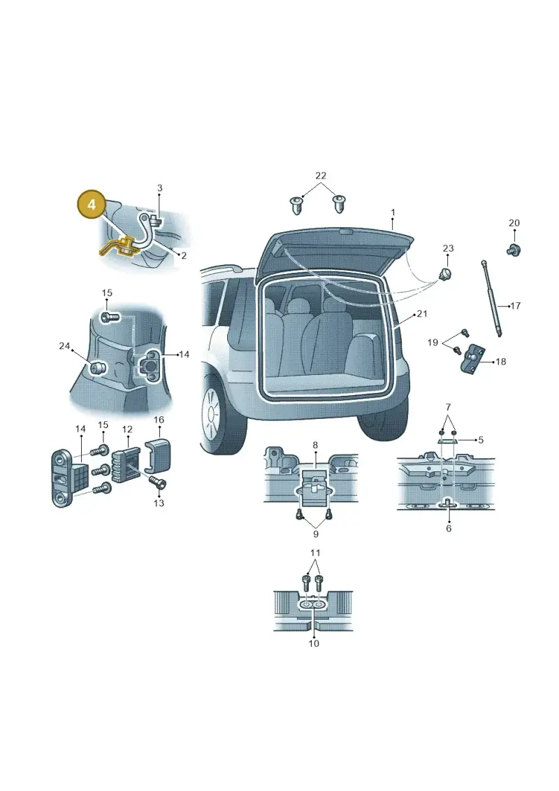 N10114503 — Skoda Yeti (2009-2013) diagram 666827100, position 4
