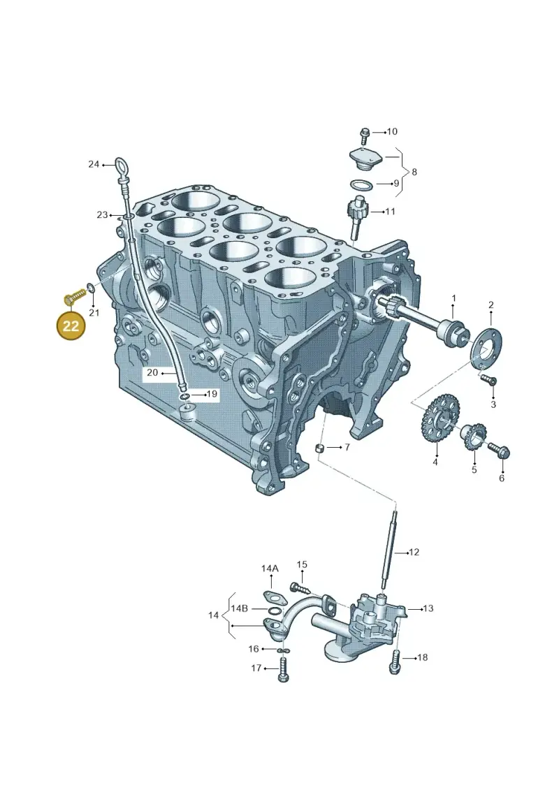 N10114802 — Volkswagen TRANSPORTER/4MOTION    07 (2006-2007) diagram 195115300, position 22