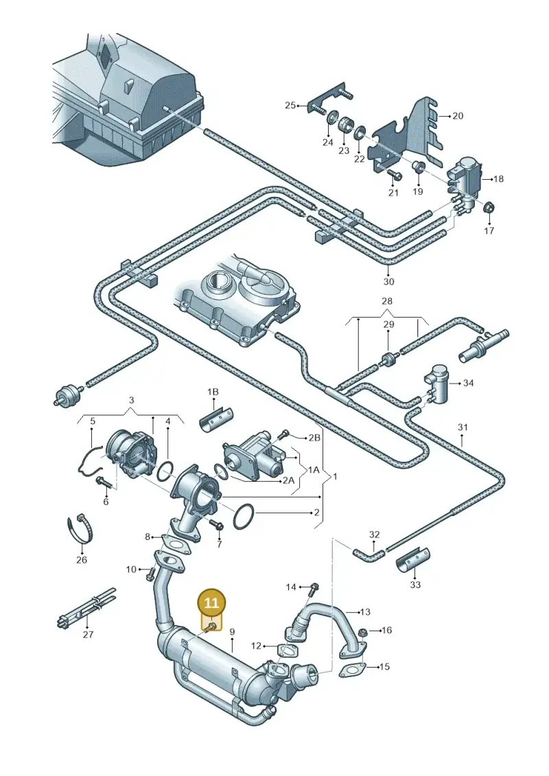N10114802 — Volkswagen JETTA                  06> (2005-) diagram 420131700, position 11