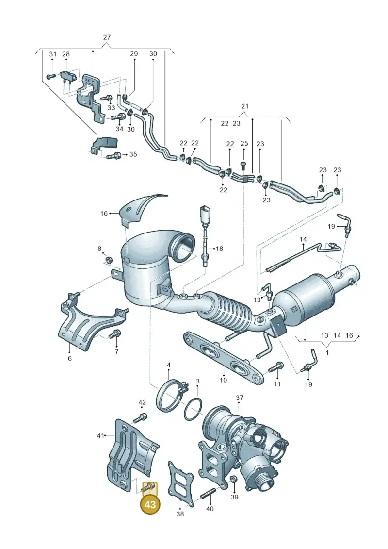 N10114806 — Audi A1 sportback 1.0 (2018-) diagram 592253350, position 43