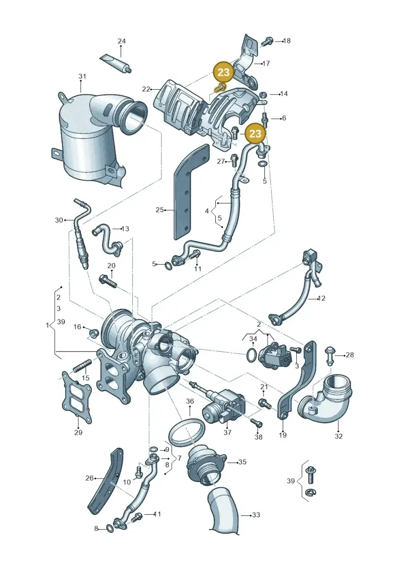 N10114806 — Audi A1 sportback 1.0 (2018-) diagram 890145640, position 23
