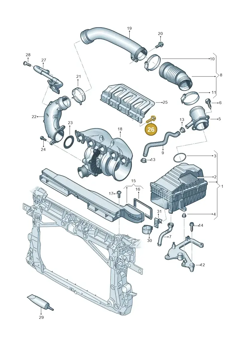 N10114806 — Audi RSQ3 Sportback (2019-2024) diagram 898133300, position 26