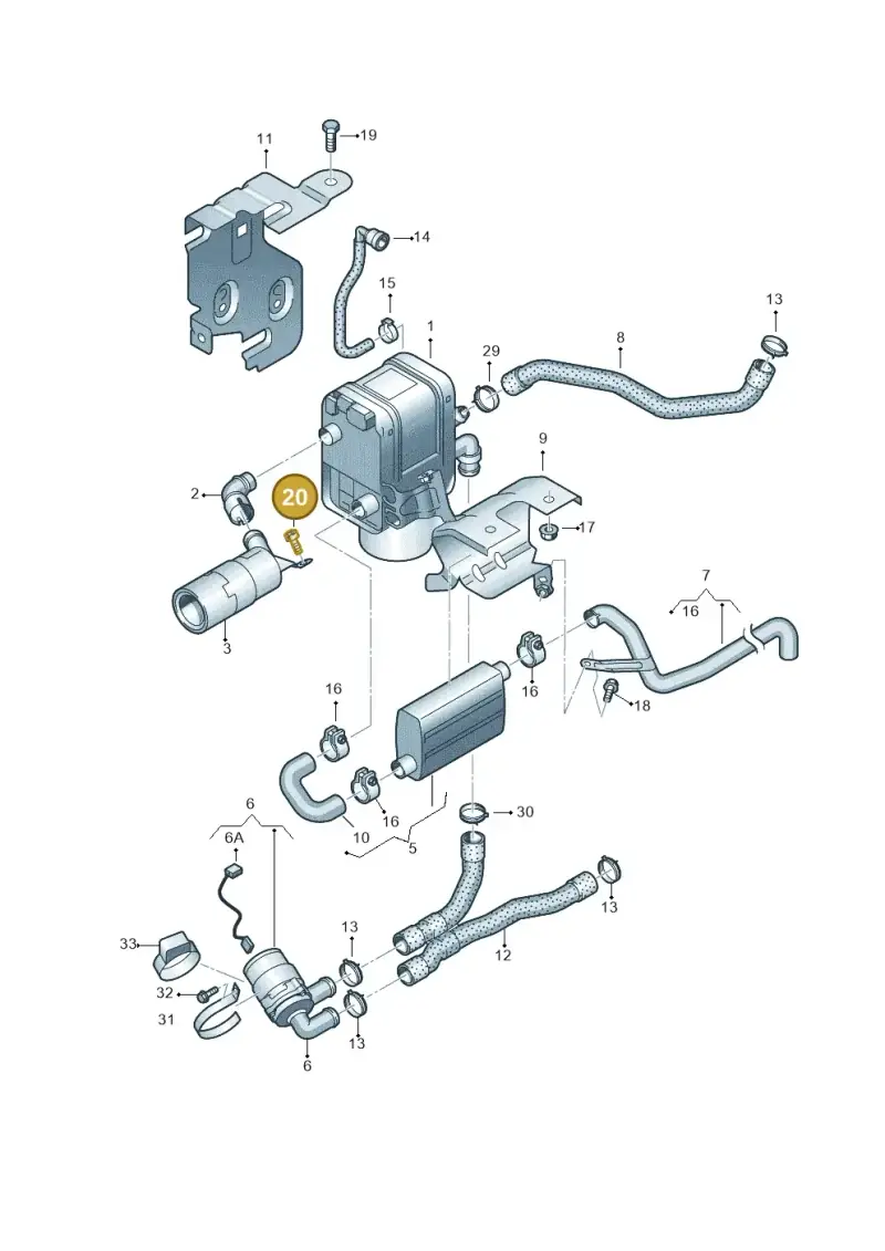 N10115307 — Volkswagen Caddy Maxi Kombi (2010-2015) diagram 690819700, position 20