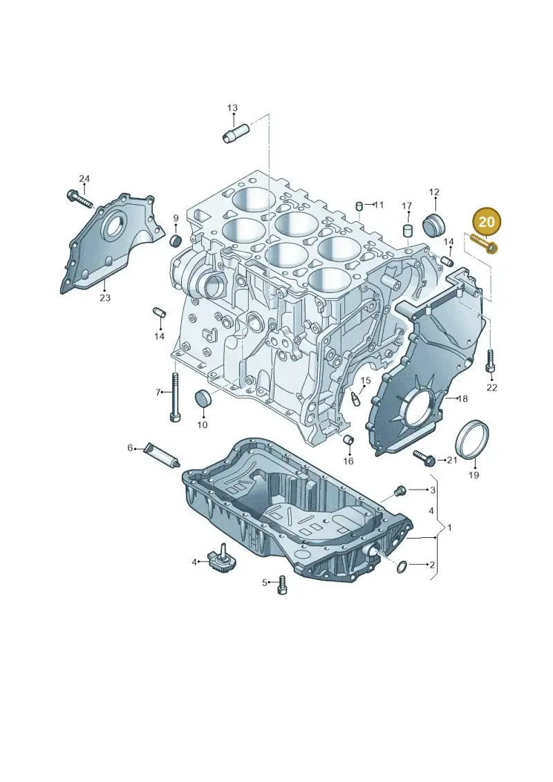 N10116003 — Volkswagen Passat CC (2011-2016) diagram 691103200, position 20