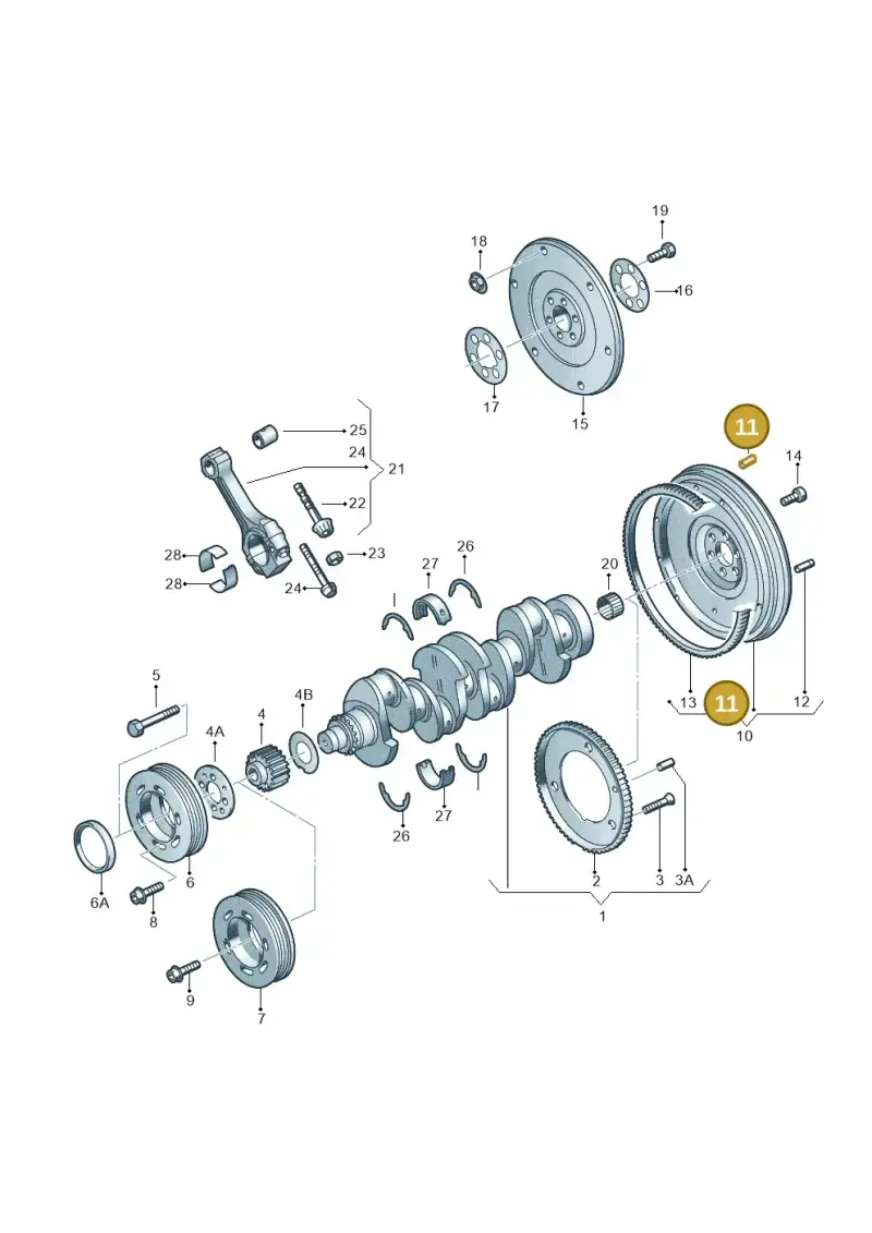 N10116801 — Volkswagen Passat (1997-2000) diagram 194105150, position 11