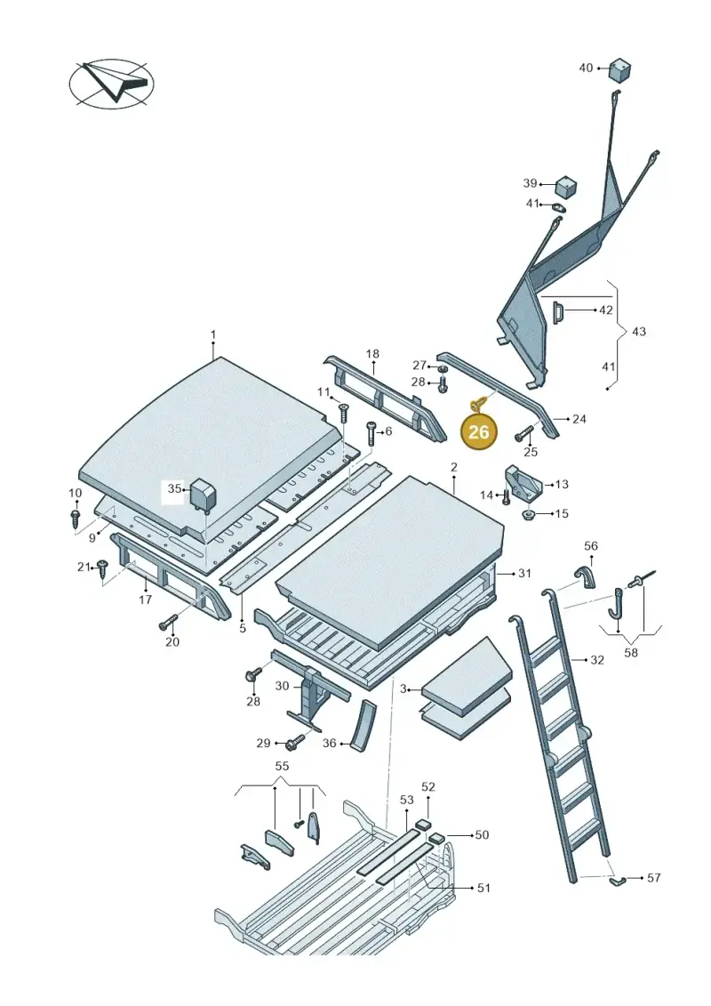 N10124308 — Volkswagen MAN TGE 55 (2016-2021) diagram 806067000, position 26