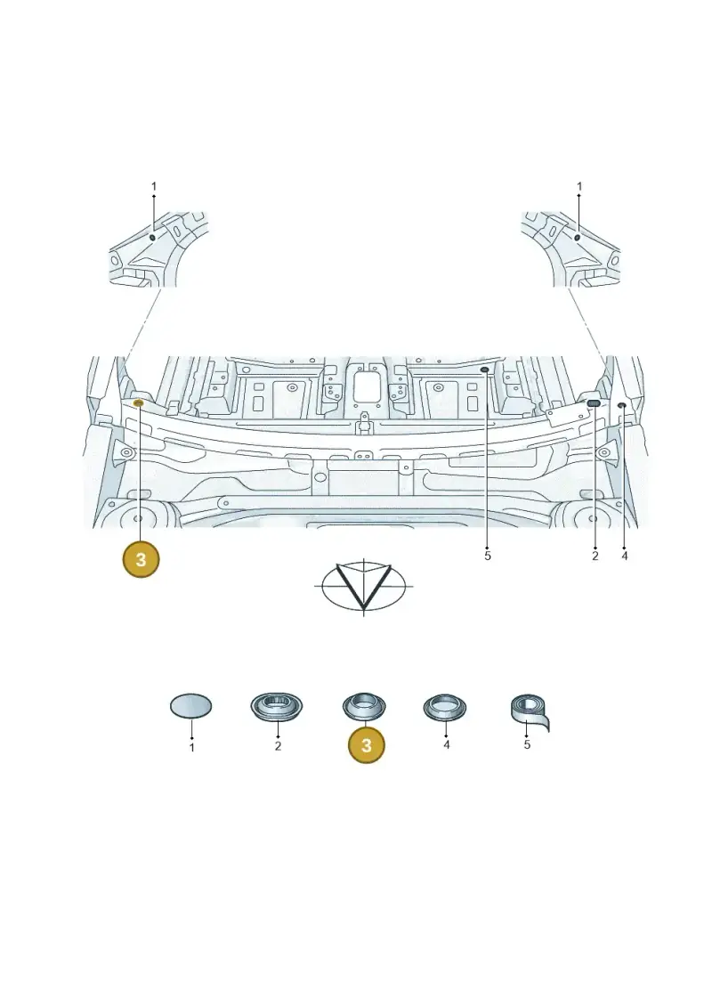 N10124501 — Volkswagen Passat estate (2023-) diagram 3j0803700, position 3