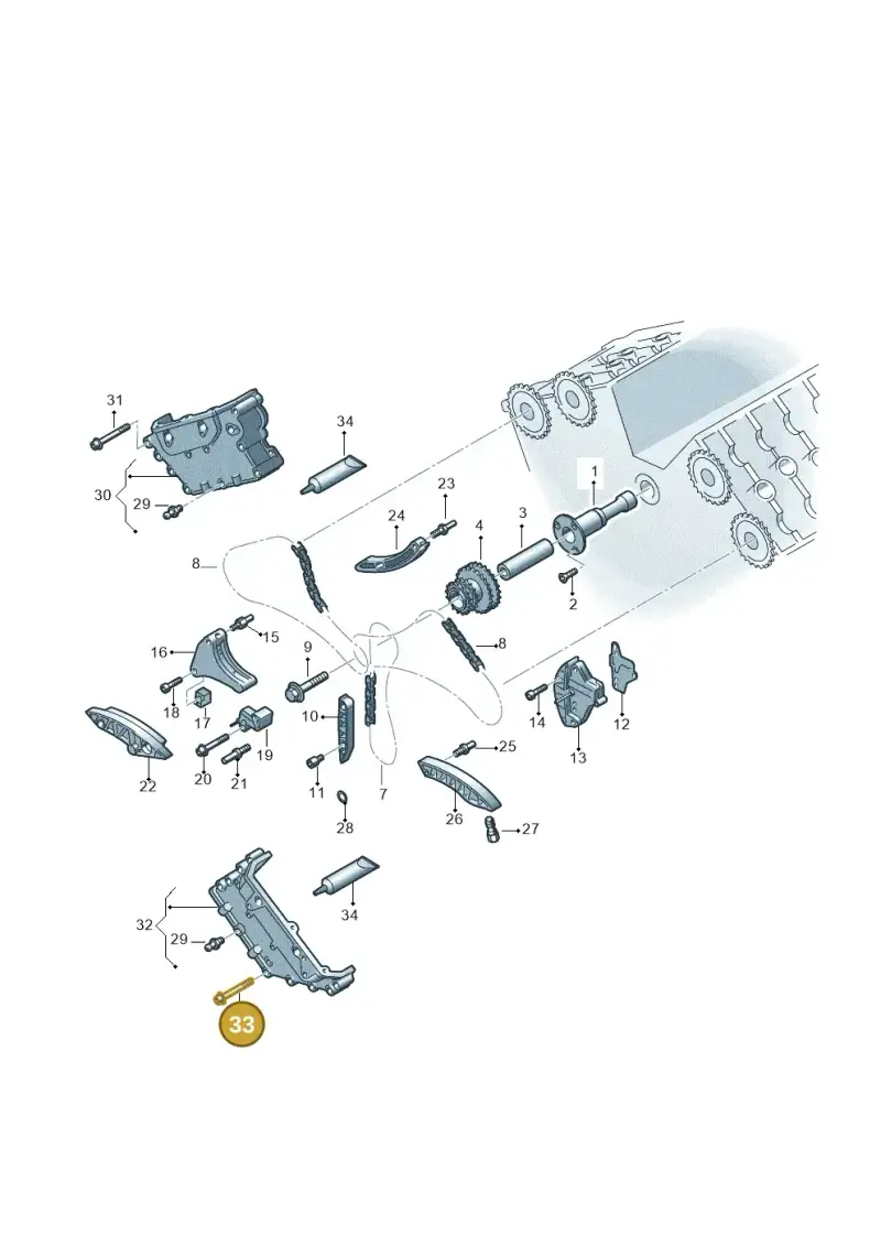 N10127002 — Volkswagen Touareg                08> (2007-) diagram 258109910, position 33