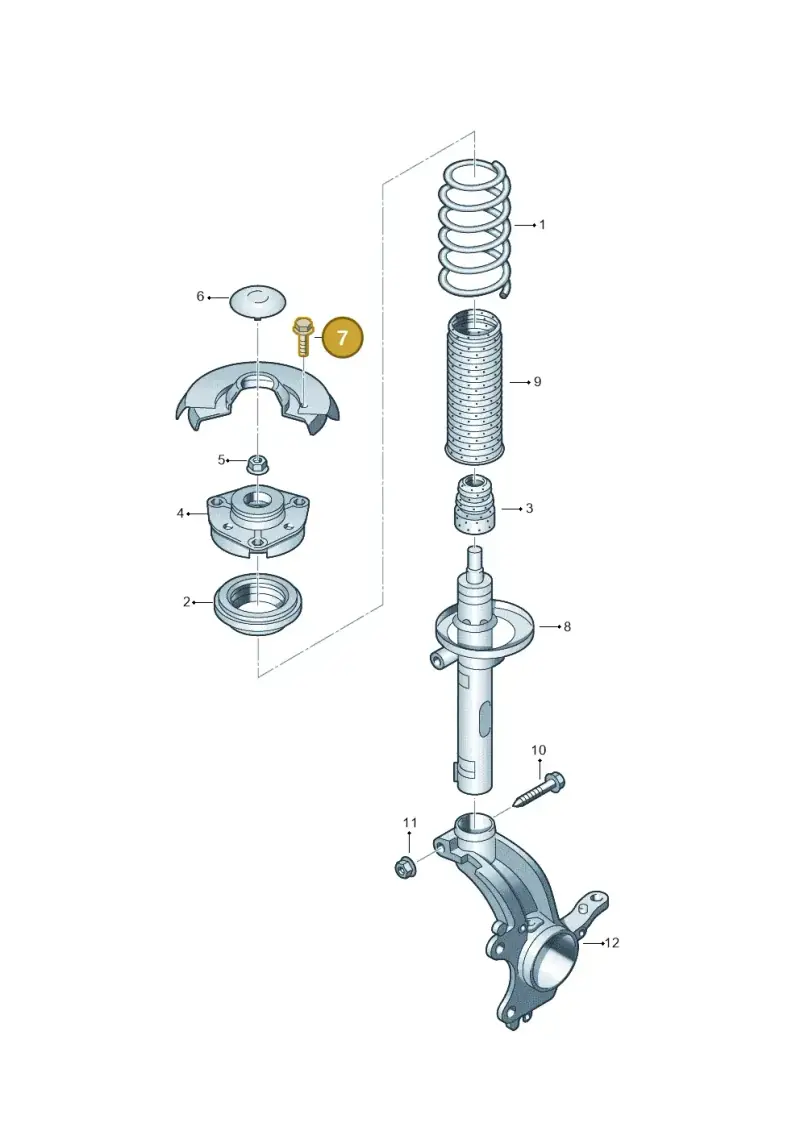 N10127707 — Volkswagen Scirocco 2.0 (2014-2017) diagram 253411100, position 7