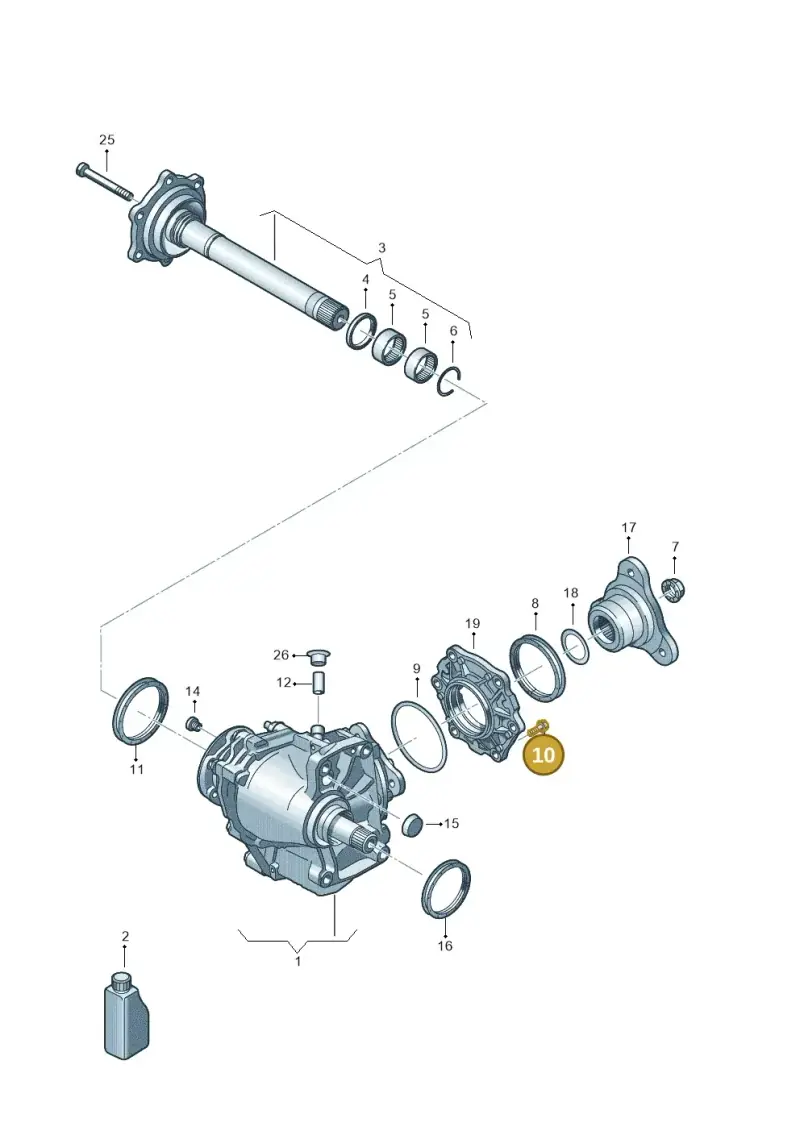 N10128110 — Volkswagen Caddy Maxi Kombi (2020-2024) diagram 884409103, position 10