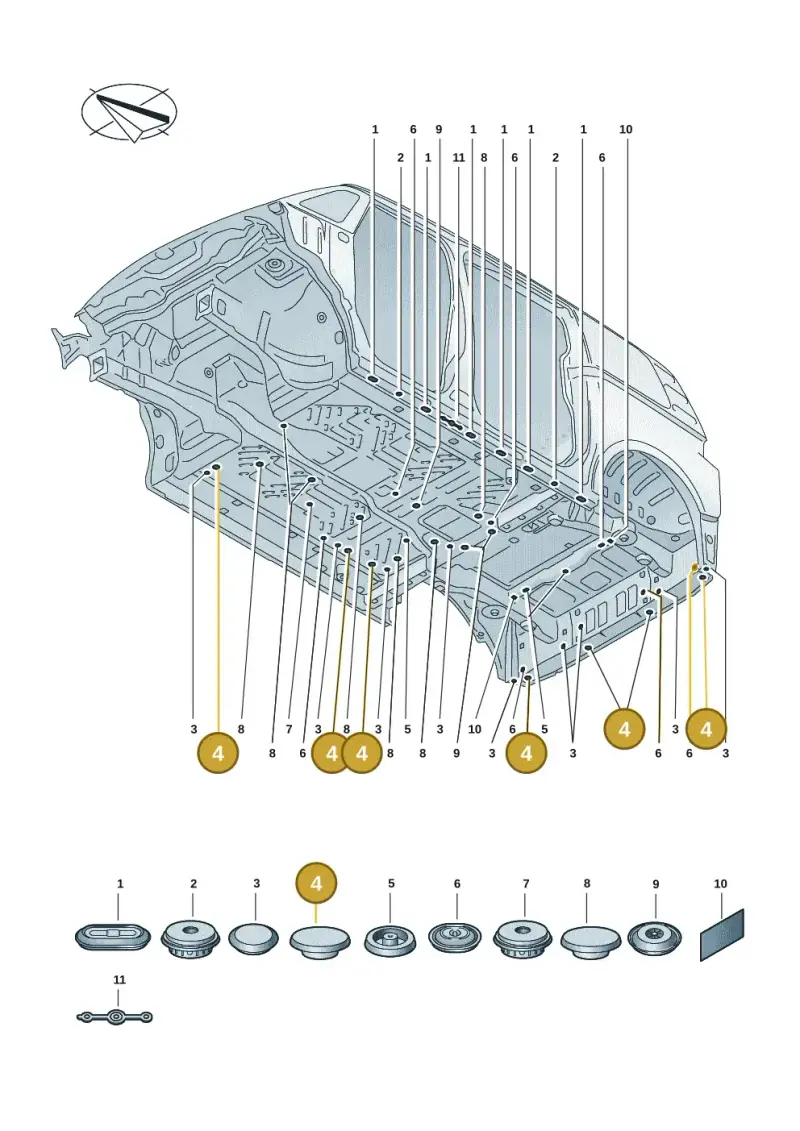 N10138801 — Volkswagen ID.Buzz (2022-) diagram 15a803670, position 4